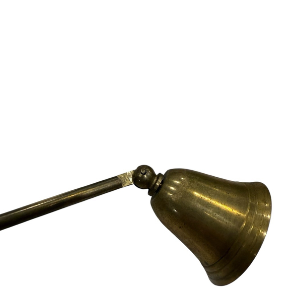 Vintage Brass Candle Snuffer with Bell Shaped Extinguisher – 6” Long - Picture 7 of 7
